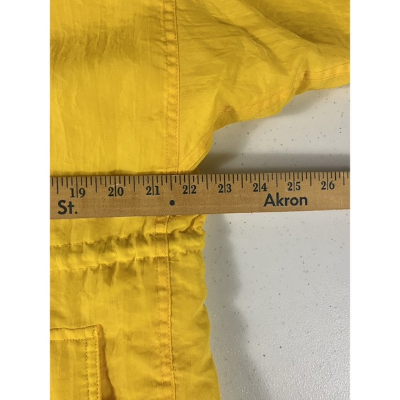 Vintage 90s Liz Claiborne Jacket Coat Womens Small Yellow Zip Puffer Ski Skiing - Picture 7 of 9